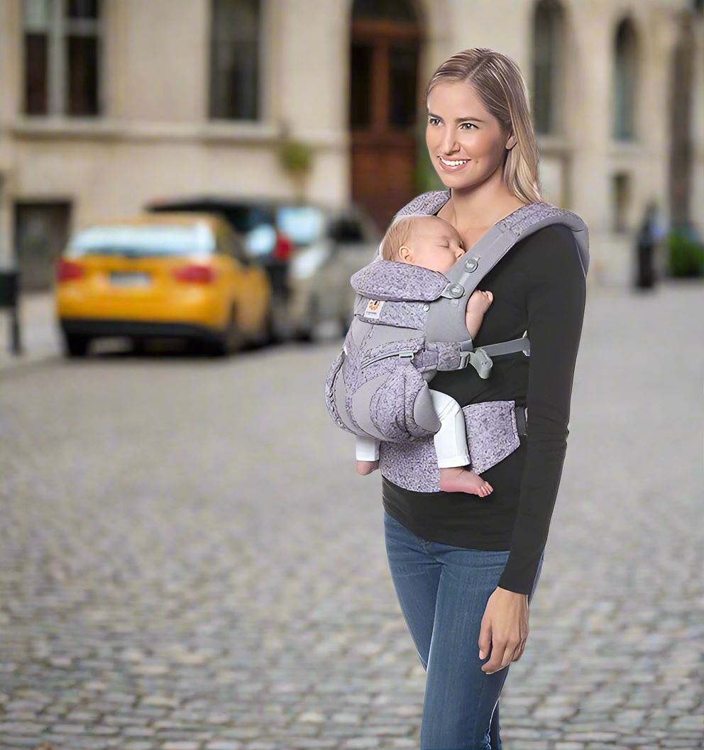 Porte Bébé Cozysûr™ Mauve Lavande Prêt pour de nouvelles aventures Chouchous les Bébés