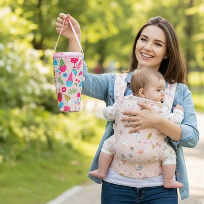 Porte Biberon Nomade InstaLait utilisant pour garder le lait à température