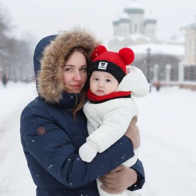 Bonnet bébé Brimara chaud avec oreilles et pompon pour protection hivernale douce