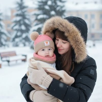 Bonnet bébé Brimaraajustable extra-doux pour une protection hivernale complète