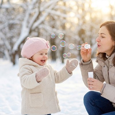 Bonnet bébé Tesoro chaud en tricot pour jouer à l'hiver
