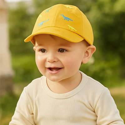 Casquette bébé Chalvère évolutive conçue pour s'adapter à la croissance de l'enfant
