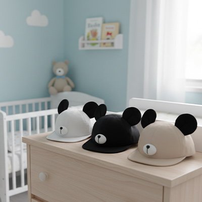 Casquettes bébé Rivento™ Look craquant ,solaires et anti-UV pour protéger votre trésor.