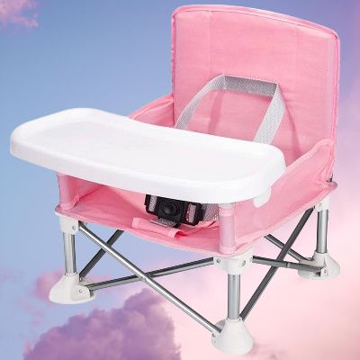 Chaise Pliante - BabyBoosterSeat™ - Rose - Chouchous les Bébés