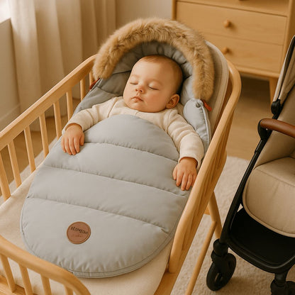 Chancelière Bélimoon un cocon douillet et moelleux pour les siestes de bébé intérieur ou extérieur
