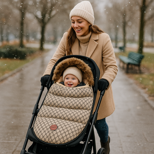 Chancelière Bébé - Gris rend le bébé heureux et en securite