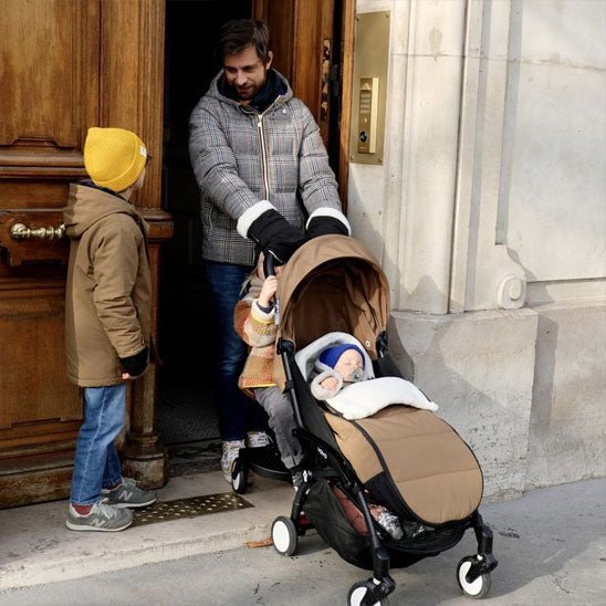 Chancelière Pousettes LutinConfort™ -beige enveloppante moelleux zen Chouchous les Bébés