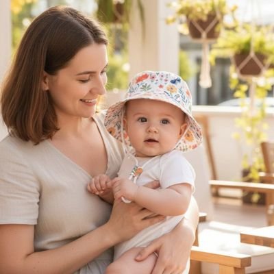 Chapeau bébé Amore fille accessoire idéal pour une sortie avec maman