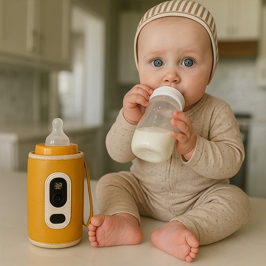 Chauffe Biberon Zenitherme nomade idéal pour les sorties et les repas sans fil.
