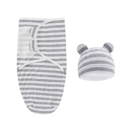 Couverture Bambaya Lignée & Bonnet : le charme des rayures pour un emmaillotage chic