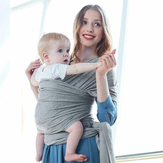 Écharpe de portage SéréniDoux physiologique : une matière ultra-douce pour porter bébé contre le cœur