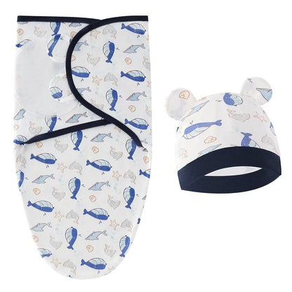 Nid d'ange Coconova Cocon Hivernal ouverture intégral pour le bébé et ses poissons avec bonnet