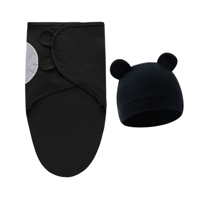 Nid d'Ange Zonath™ Noir : un confort emmitouflant et un bonnet protecteur pour bébé