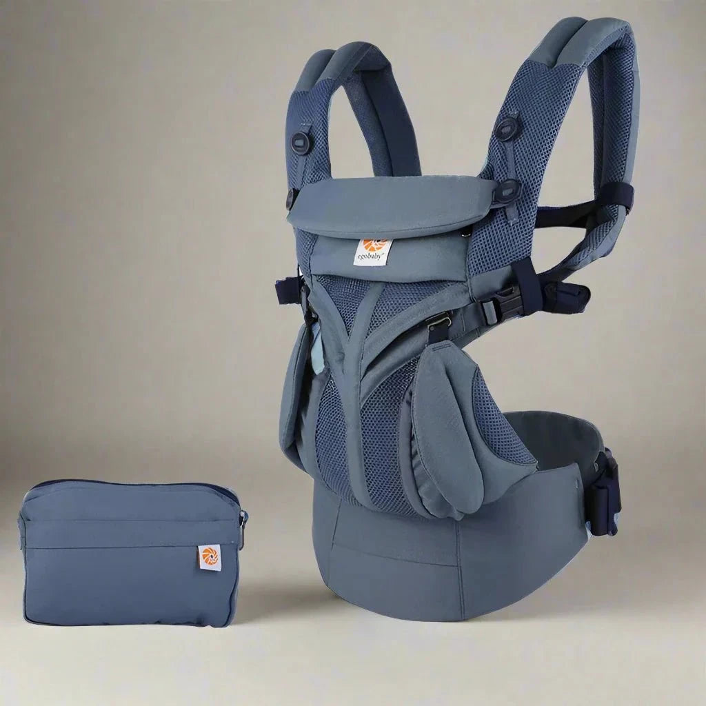 Porte Bébé Ergonomique- Tendressence vue du porte-bébé et de sa pochette. Physiologique et praticité pour les parents