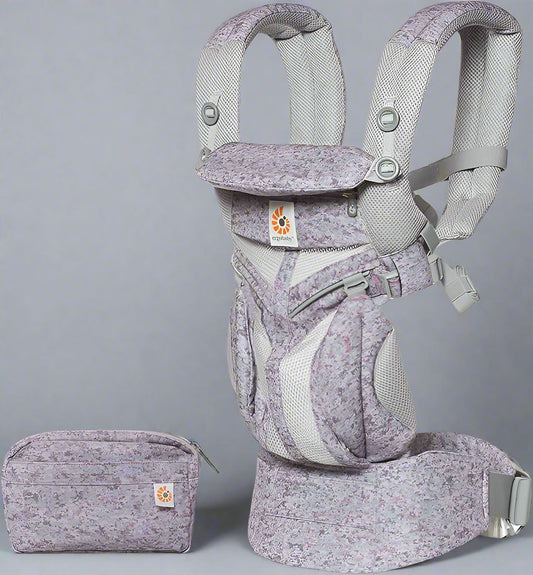 Porte Bébé - BreathBabyBag™ - Mauve Lavande - Chouchous les Bébés