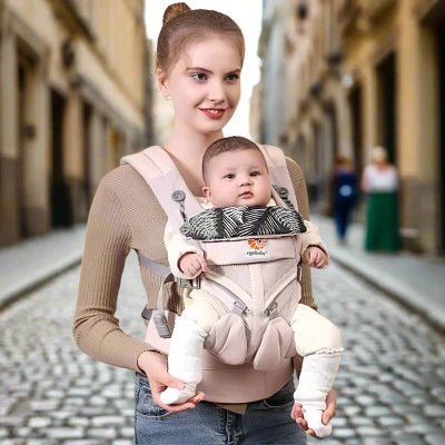 Porte Bébé - BreathBabyBag™ - Rose Maille - Chouchous les Bébés