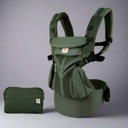 Porte Bébé - BreathBabyBag™ - Vert Olive - Chouchous les Bébés