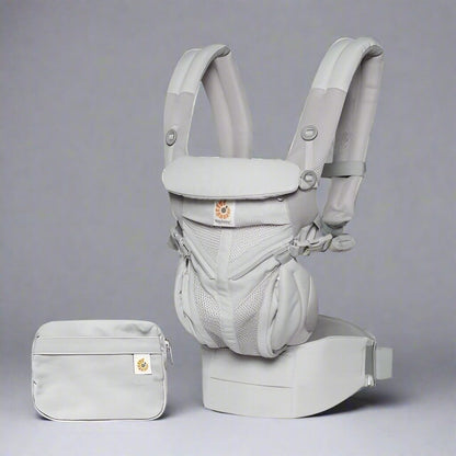 Porte Bébé Deux Coeur physiologique inclus une pochette pratique pour ranger vos effets personnels