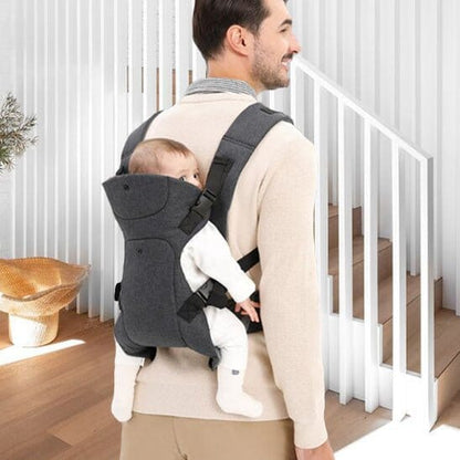 Porte Bébé Ergonomique Élen Doux  multi-positions : portage ventral, dorsal ou sur la hanche selon l'âge