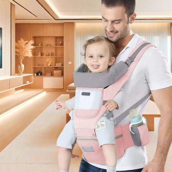 Porte Bebe Petit Complice™ - confort rose avec plaisir Chouchous les Bébés