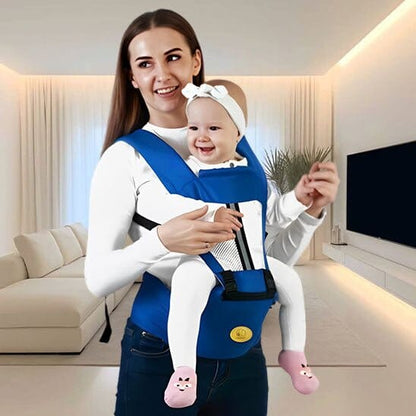 Porte Bébé SécuDoux physiolgique maman et bébé heureux à la maison.