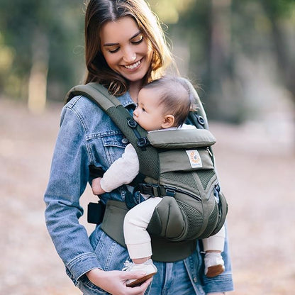Porte Bébé Snugéo™  Vert Olive L’amour au premier regard, chaque jour Chouchous les Bébés