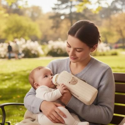 Porte-biberon LactoGuard la solution portative idéale pour les sorties au parc