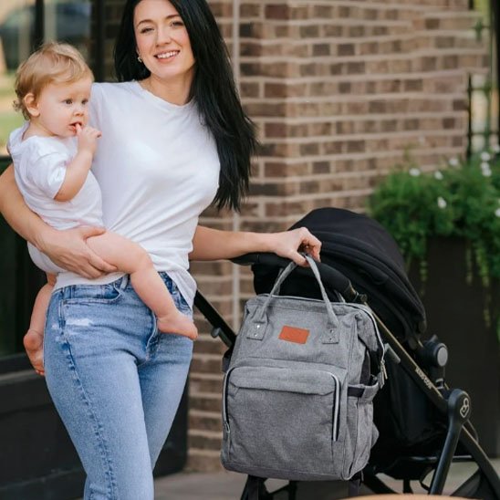 Sac à dos à langer Auvancy l'organisation ultime avec des poches dédiées pour tout l'équipement