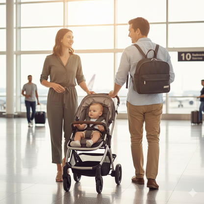 Sac à dos à langer bébé Voyaflux ergonomique parfait pour voyager avec bébé