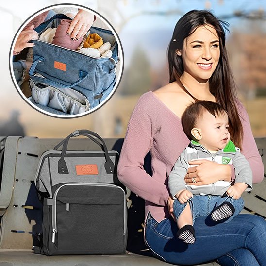 Sac à dos à langer Auvancy multi-fonction l'élégance familiale pour transporter tout l'univers de bébé