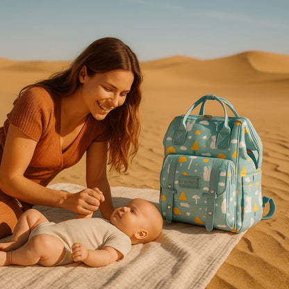 Sac à langer ZenChic avec poche isotherme, garde le biberon au frais même sous la chaleur