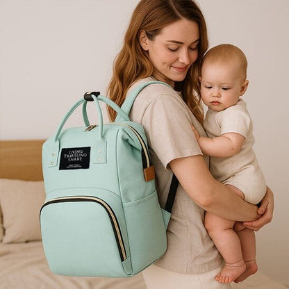Sac à Langer Câlinéo vert pâle robust pour tenir tous les besoins du bébé