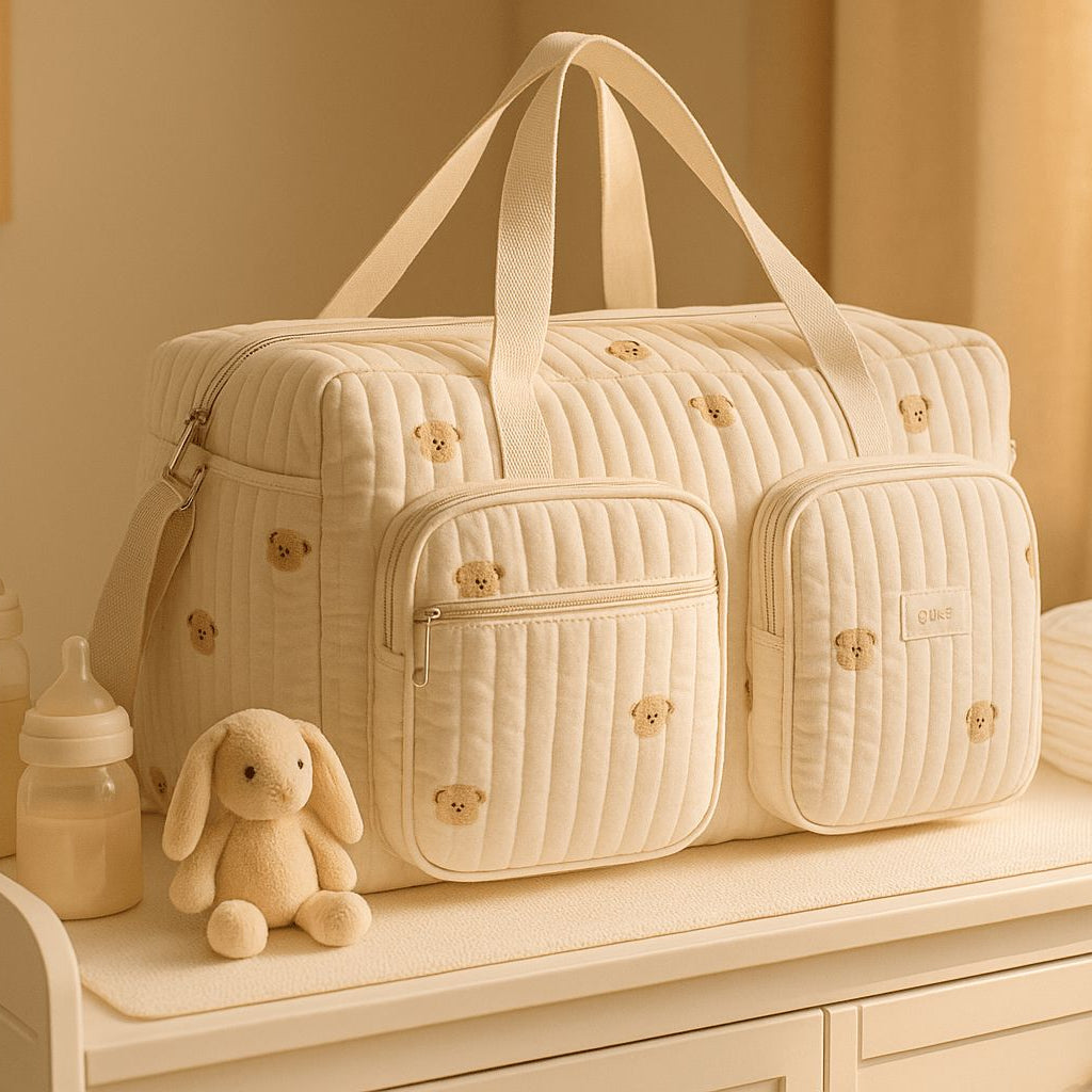 Sac à langer Mavelys Oursons l'alliance d'un style distingué et d'une beauté unique