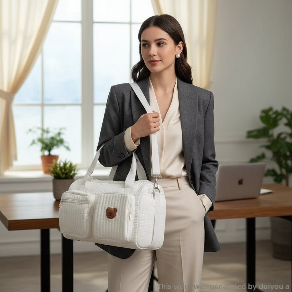SAC A LANGER Mavelys™ — élégance du capitonné alliée à la douceur d'un ourson