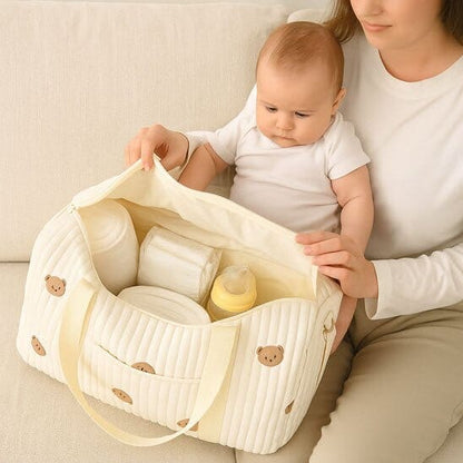 Sac à Langer Nidoro l'élégance d'un sac chic et compartimenté pour tout l'univers de bébé