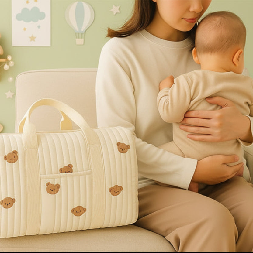 Sac à Langer Nidoro le design moderne avec ouverture panoramique pour tout voir.