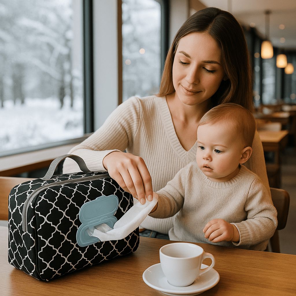 Sac à Langer PetitAuréa le choix de la sécurité et du moelleux pour vos accessoires nomades