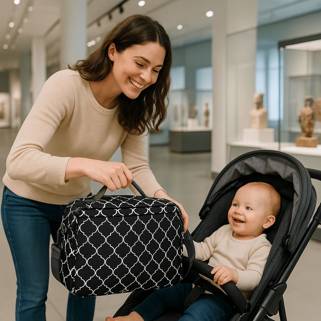Sac à Langer PetitAuréa l'utilite l'allié idéal pour une journée shopping en famille
