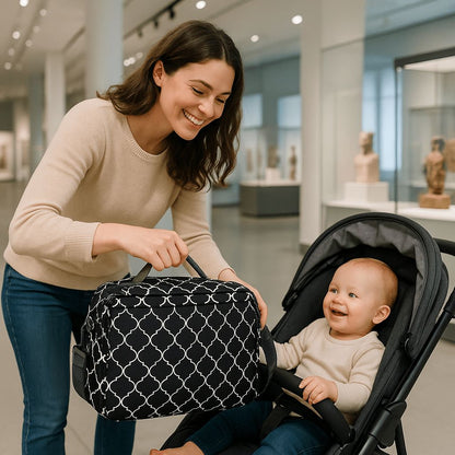 Sac à Langer PetitAuréa l'utilite l'allié idéal pour une journée shopping en famille