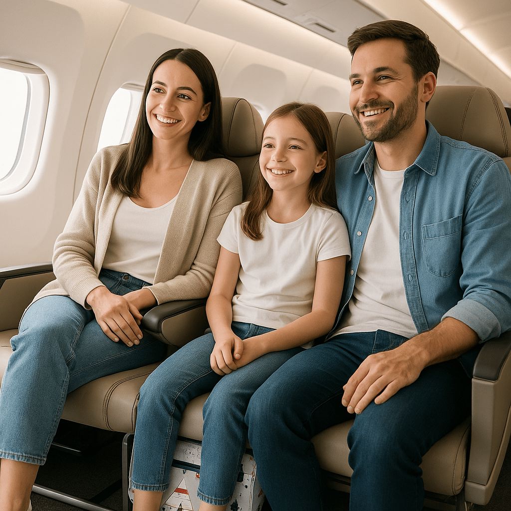 Sac de Voyage |CactusBag la famille en avions avec le sac qui fait sous le siège