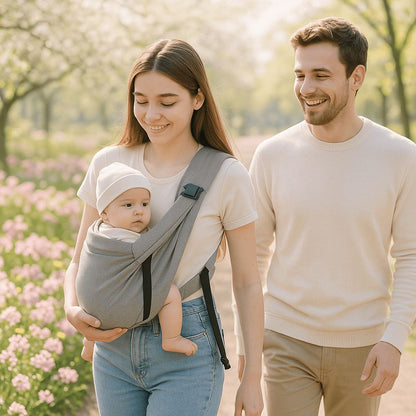Sling Porte Bébé | Bélysse profitez d'une marche confortable en forêt avec bébé tout contre vous