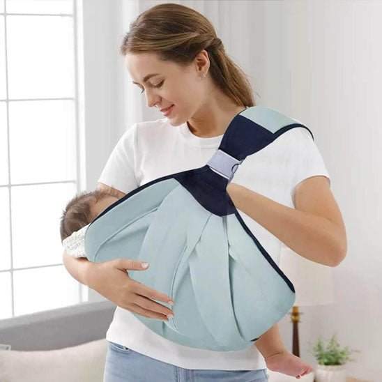 Sling Porte Bébé- Cocoonelia™ Gris position parfaite pour reposer le bebe Chouchous les Bébés