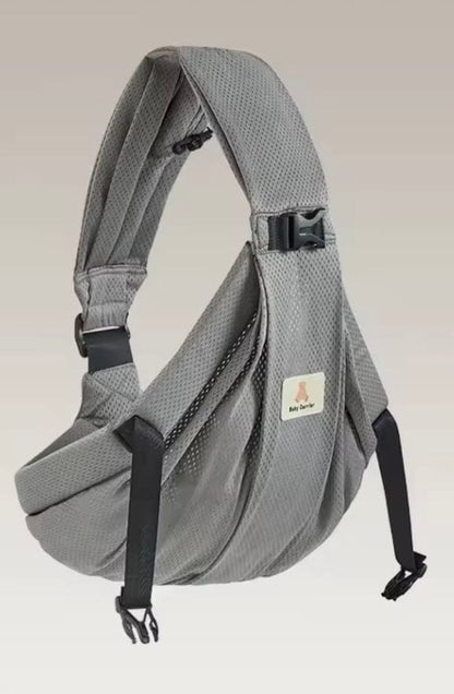 Sling Porte Bébé Coeur Suspendu Gris 