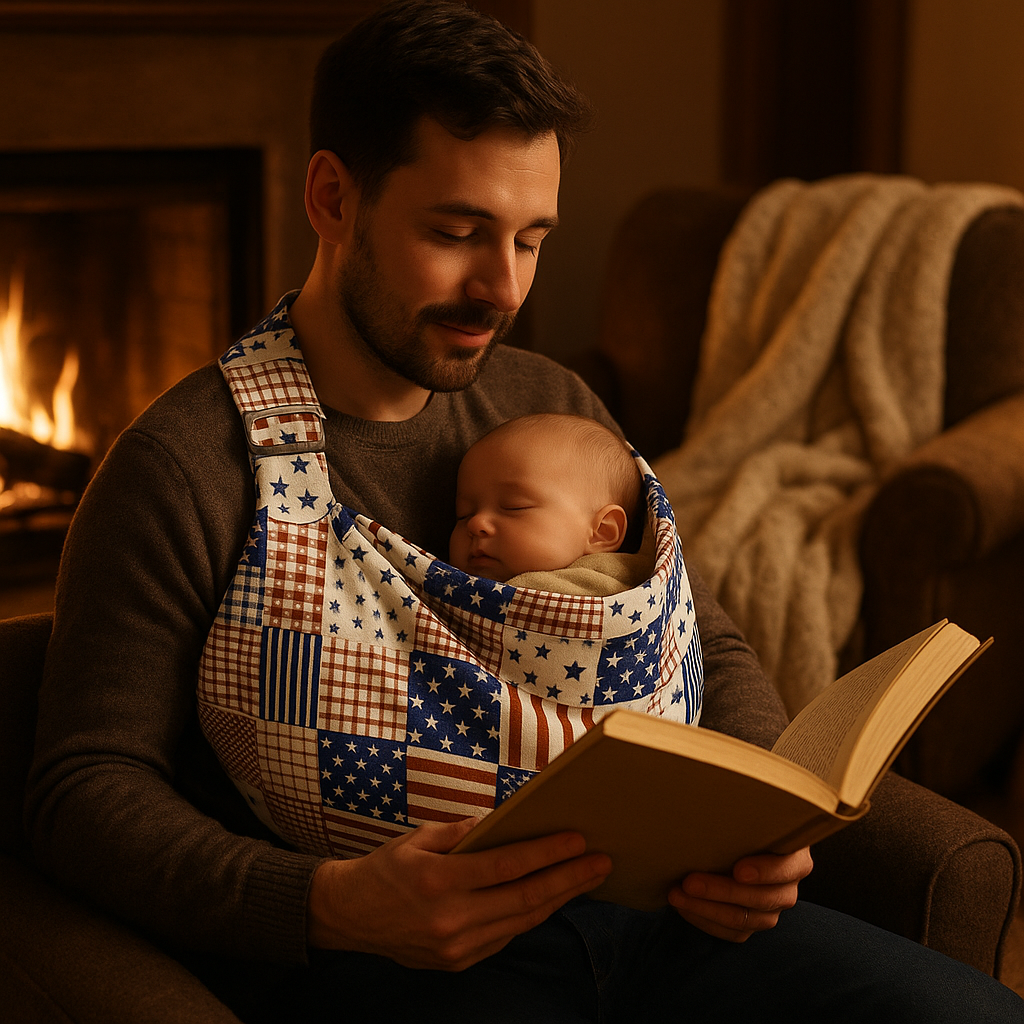 Sling Porte Porte Bébé - Étoiles se rapprocher et coller avec bébé - Chouchous les Bébés