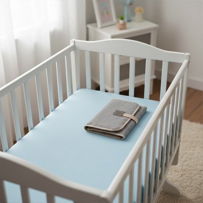 Tapis à langer nomade polyvalent — parfaitement intégré dans la bassinette de bébé